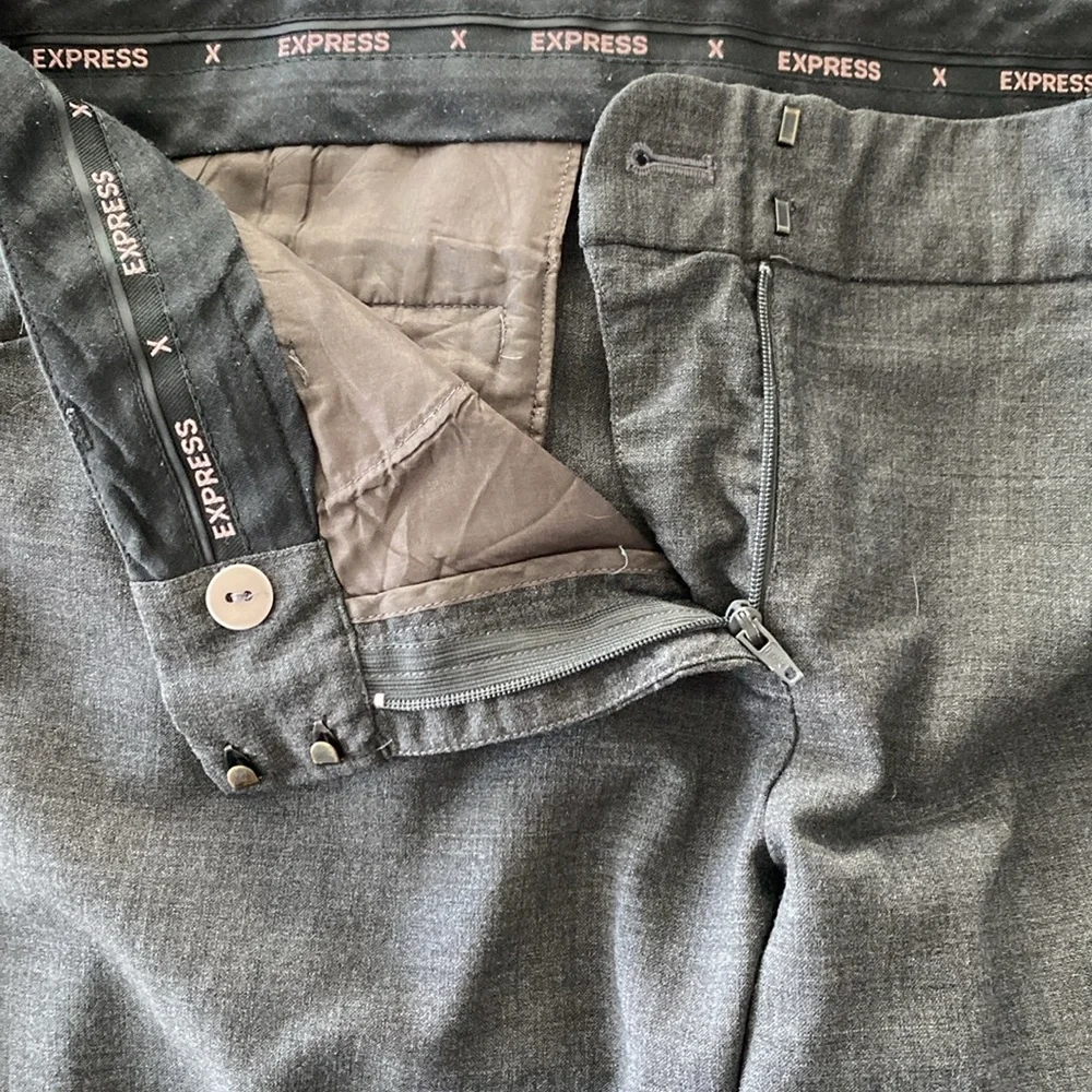 Express Editor Wool Blend Wide-Leg Dress Pants - Size 4 Regular - Picture 6 of 6